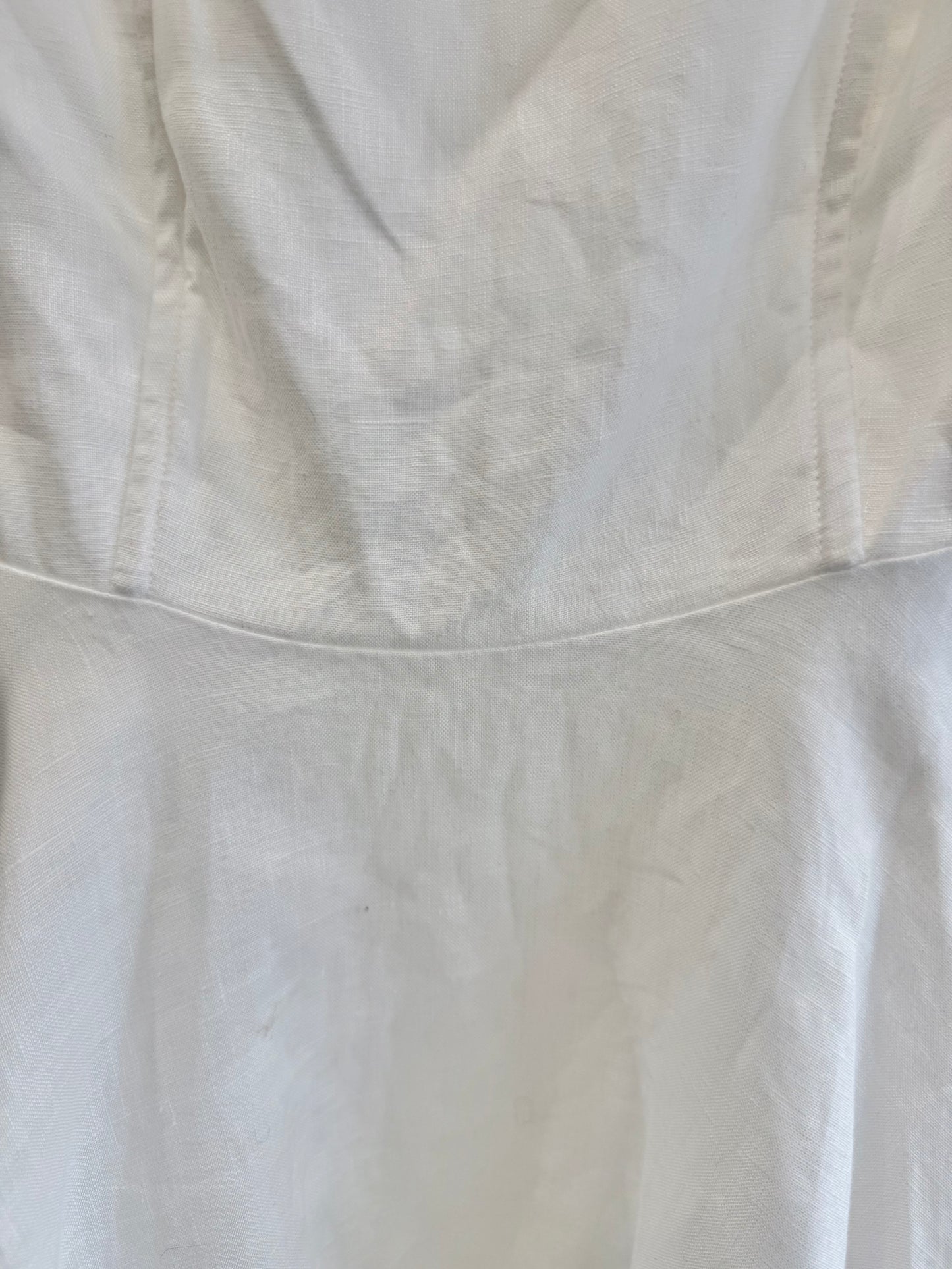 Dissh Aisle White Linen Dress - Size 10