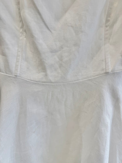 Dissh Aisle White Linen Dress - Size 10