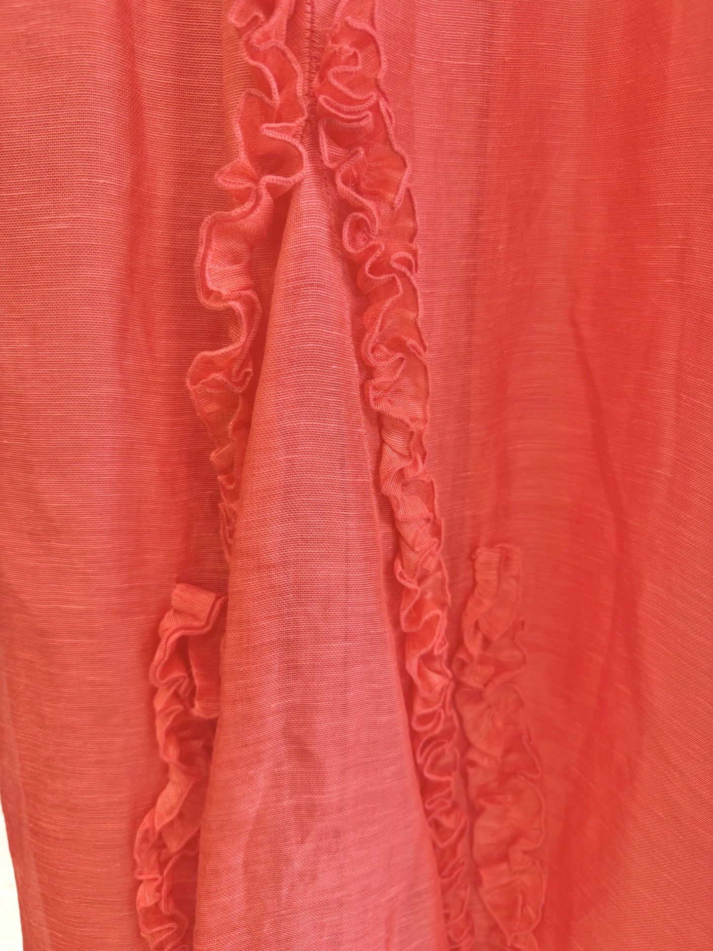 Country Road Appliqué Ruffle Maxi Dress – Ruby - Size 10