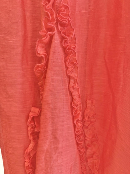 Country Road Appliqué Ruffle Maxi Dress – Ruby - Size 10
