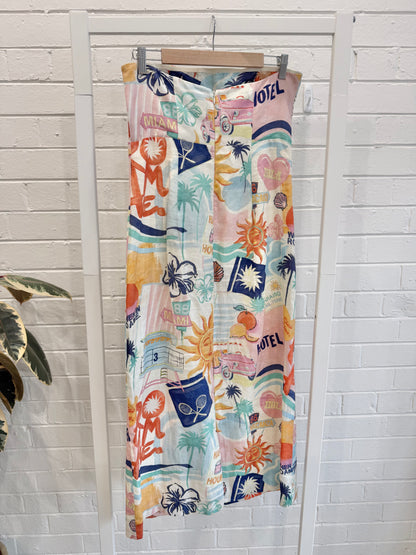 ROAME Ciao Miami Strapless Dress – Size 3 (Aust. 12)