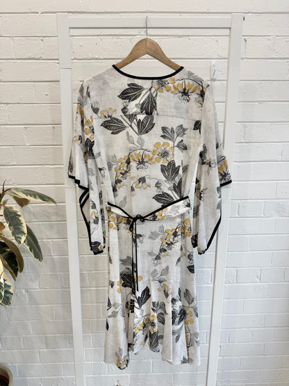 Once Was Floral Midi Dress - Size 1 (8-10)