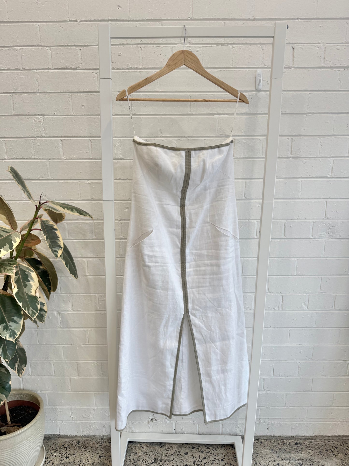ROAME Amulet Dress – Optical White - Size 2 (Aus 10)
