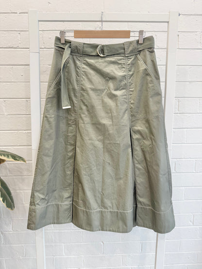 Country Road Pocket Detail Skirt – Dark Moss - Size 12