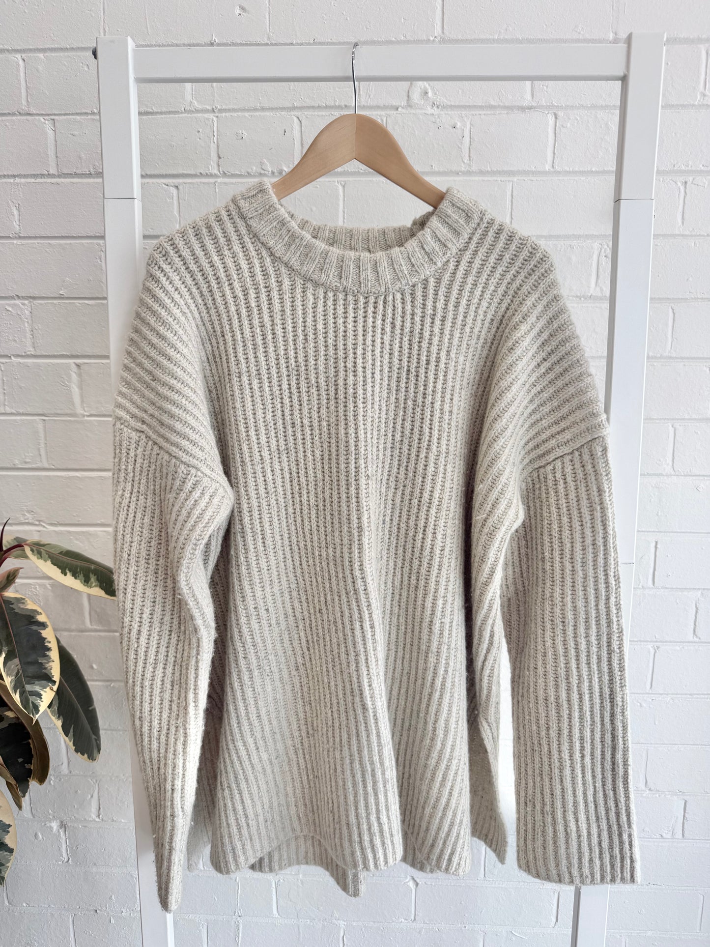 Dissh India Cream Marle Knit Jumper - Size Medium