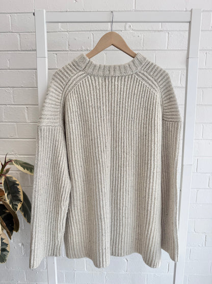 Dissh India Cream Marle Knit Jumper - Size Medium