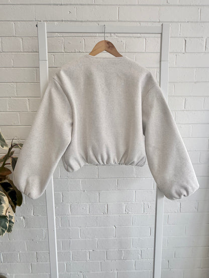 Zara Soft Bomber Jacket - Beige - Size L