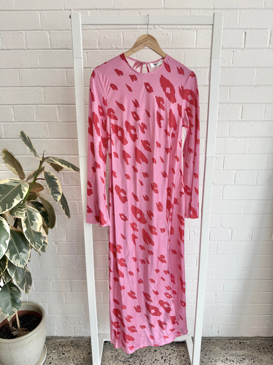 Brand New With Tags Ralf Monument Dress - Pink Leopard - Size 14