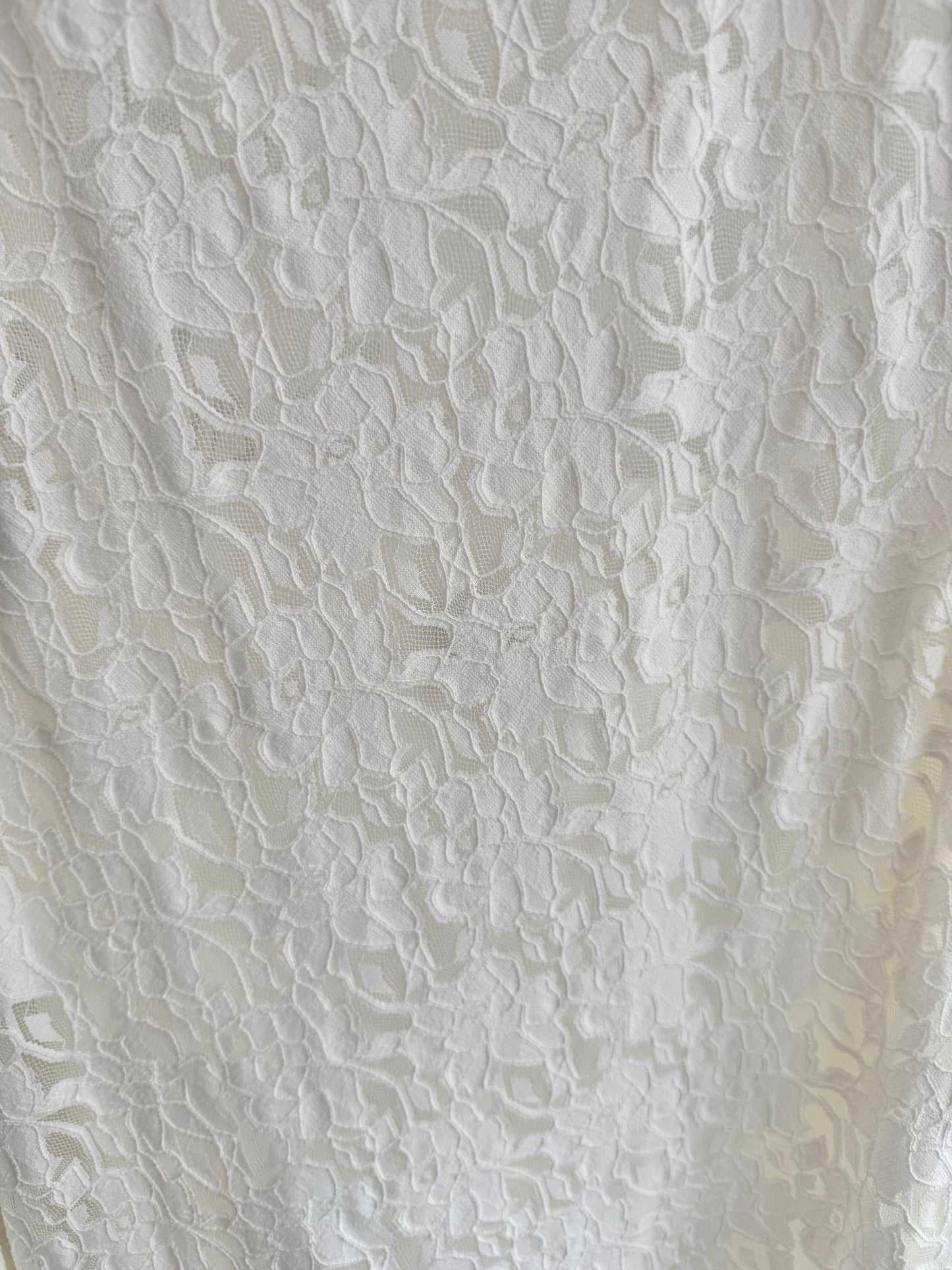Dissh Loula Lace Midi Dress - White - Size 12