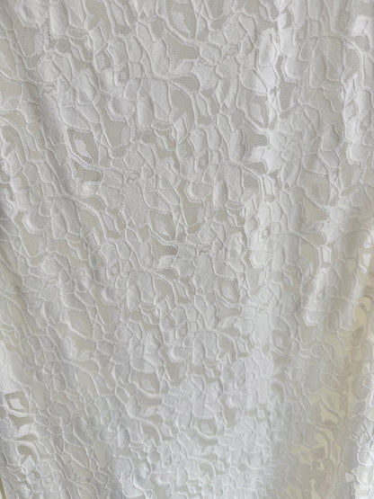 Dissh Loula Lace Midi Dress - White - Size 12