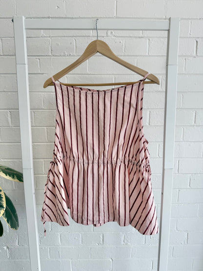 Vrg Grl Indi Top & Annika Shorts Set — Berry Stripe - Size 12