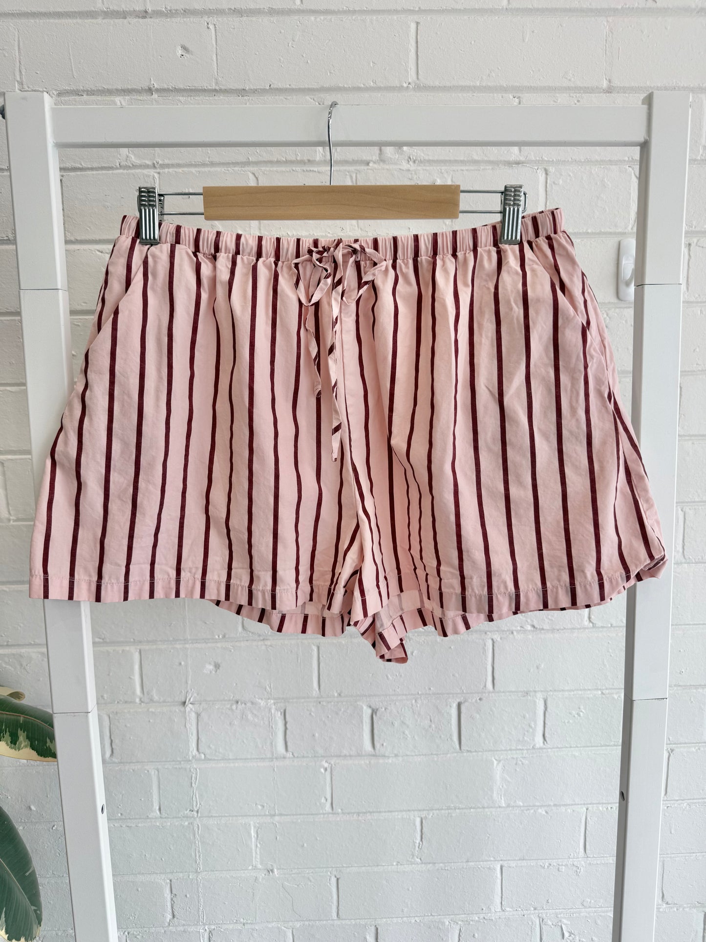 Vrg Grl Indi Top & Annika Shorts Set — Berry Stripe - Size 12