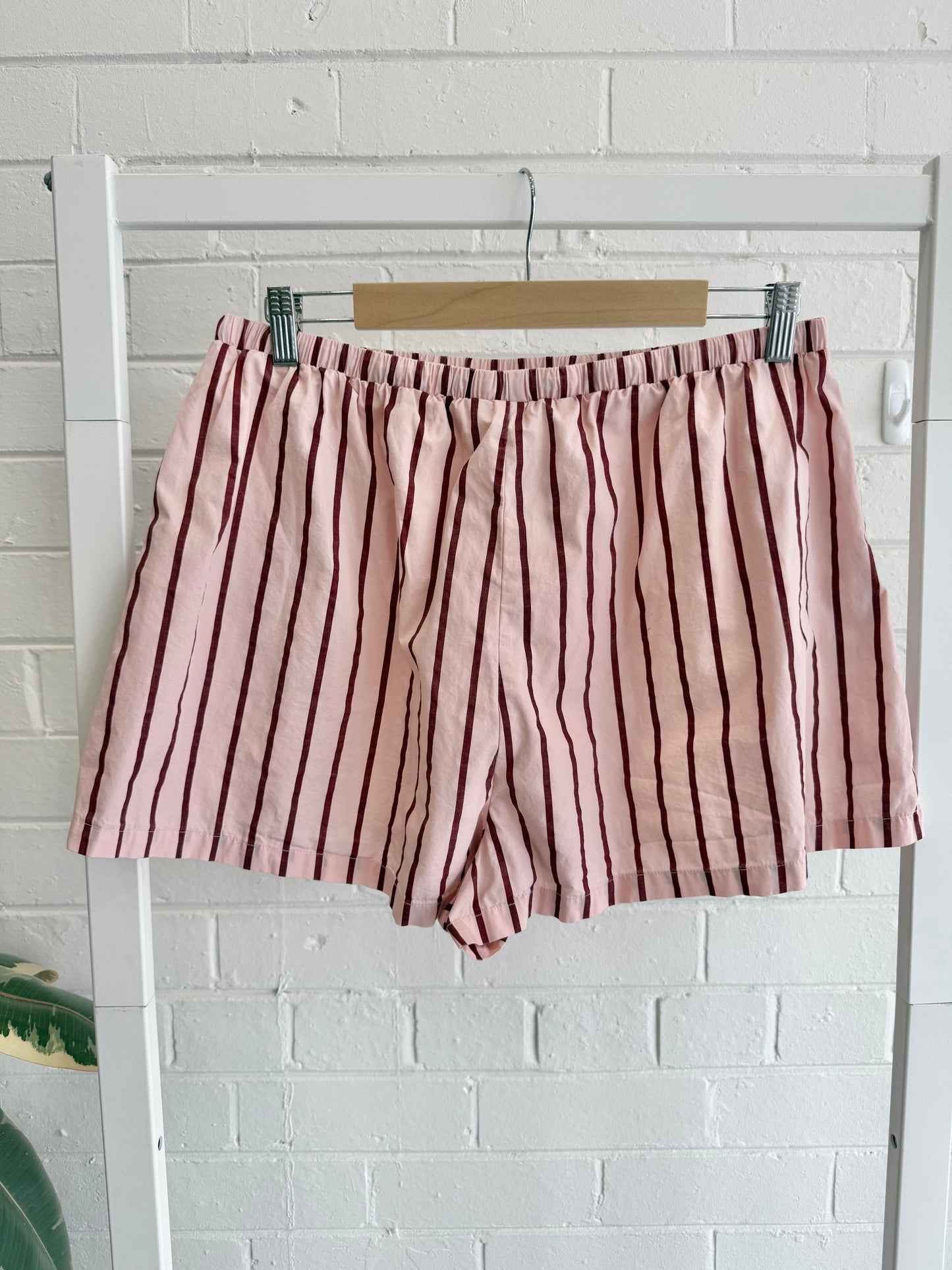 Vrg Grl Indi Top & Annika Shorts Set — Berry Stripe - Size 12