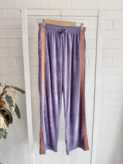 La Bohème Girls Viva Terry Pants — Grape & Orange - Size M/L