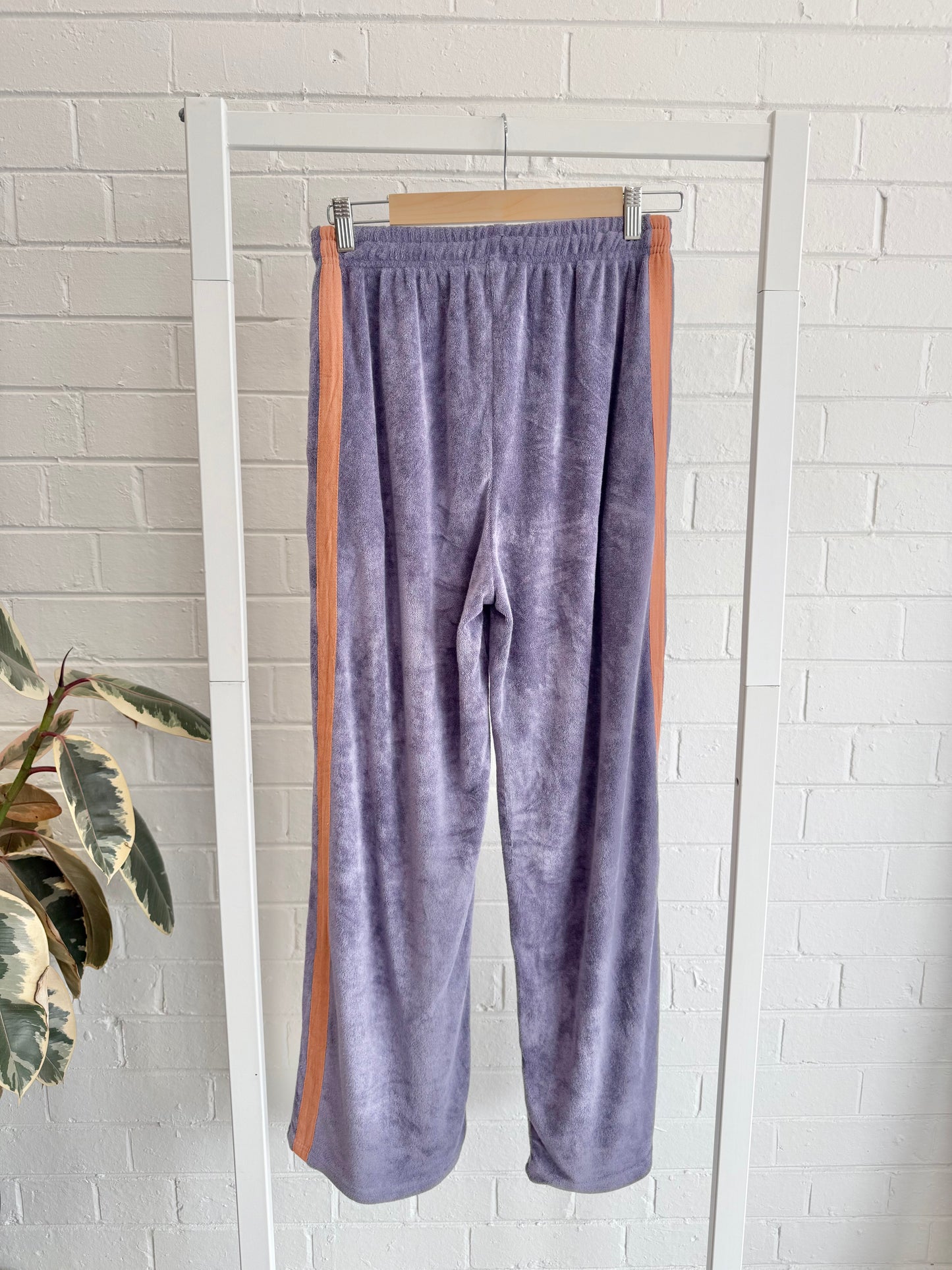 La Bohème Girls Viva Terry Pants — Grape & Orange - Size M/L