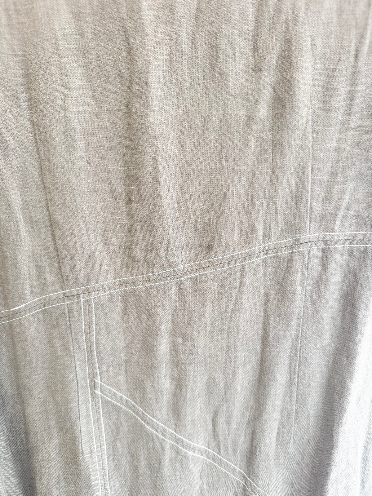 Morrison Linen Shift Dress in Olive - Size 3 (14)