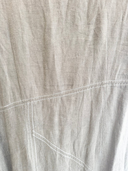 Morrison Linen Shift Dress in Olive - Size 3 (14)
