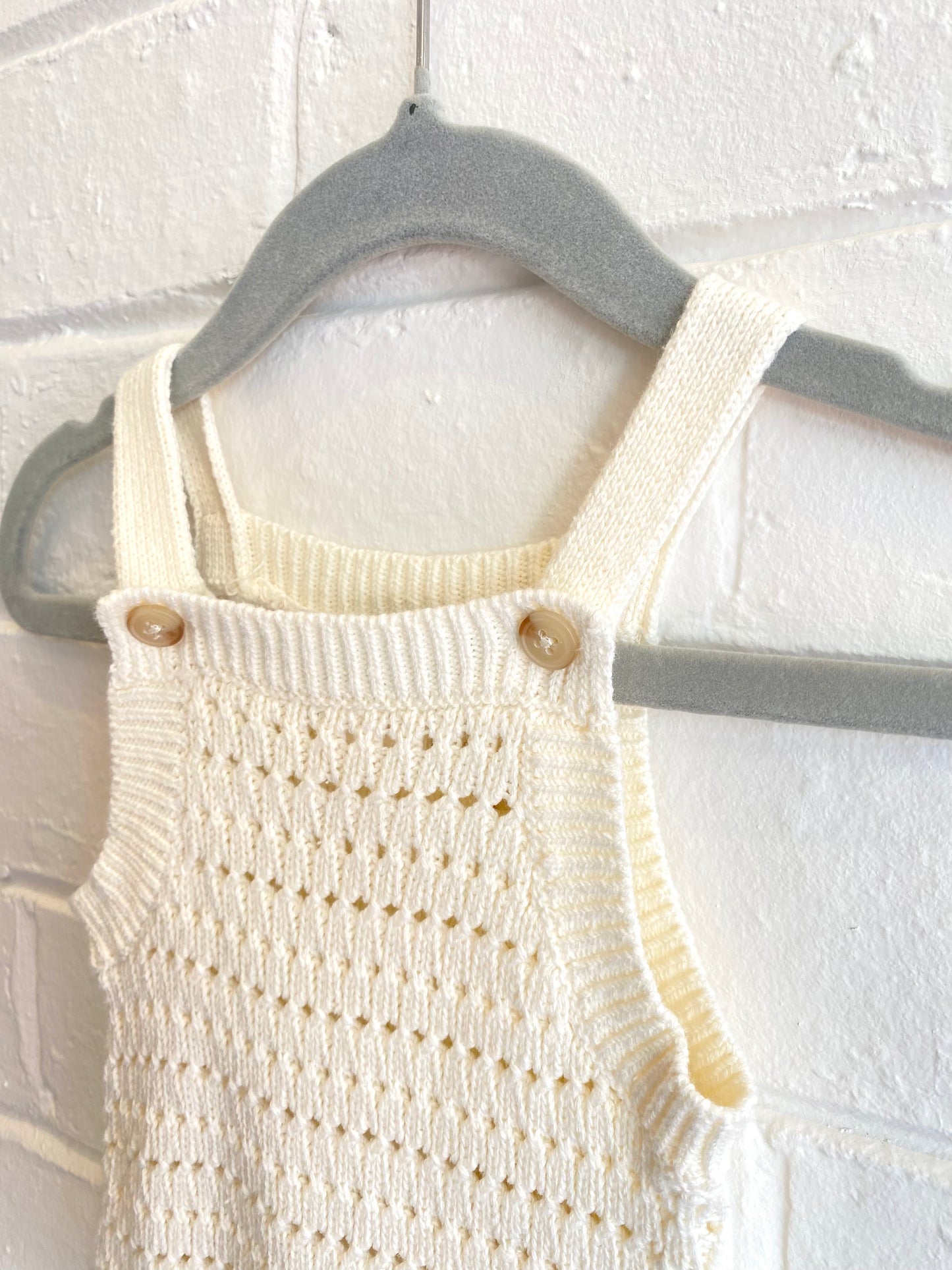 seed cream knit grow suit - size 00