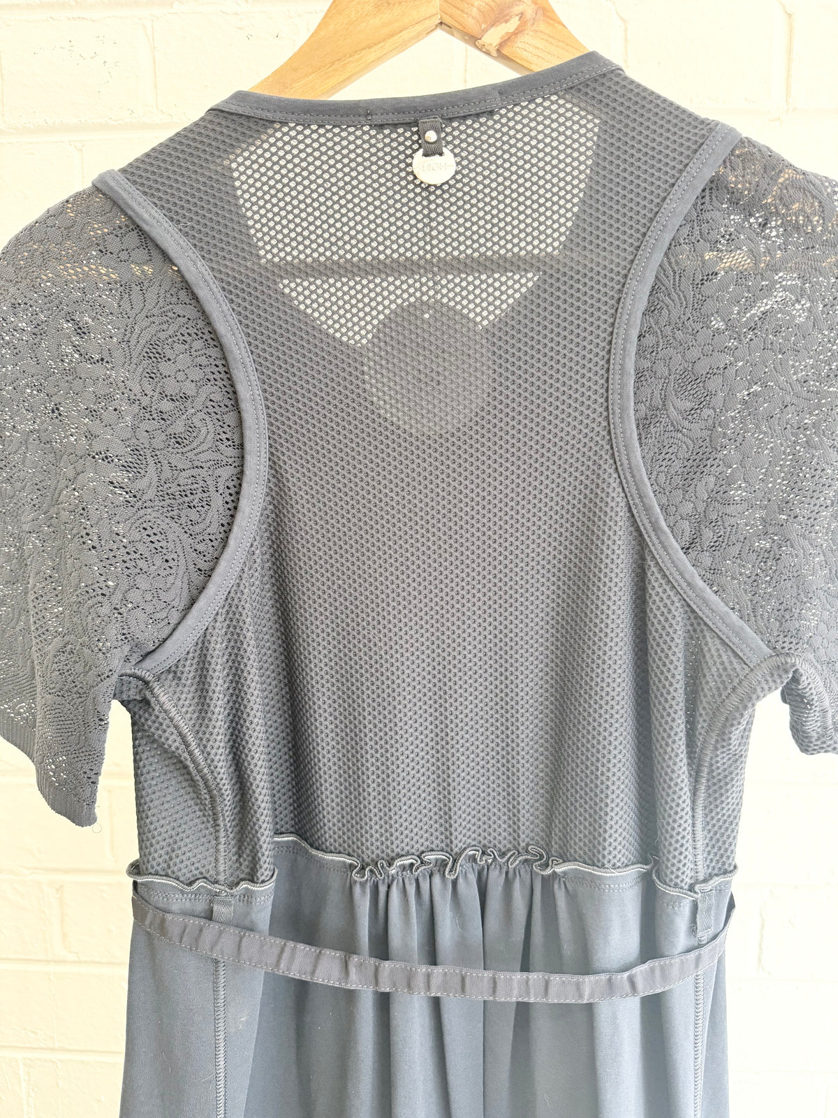 HIGH "Succeed" White Dress by Claire Campbell in Navy - Size 12