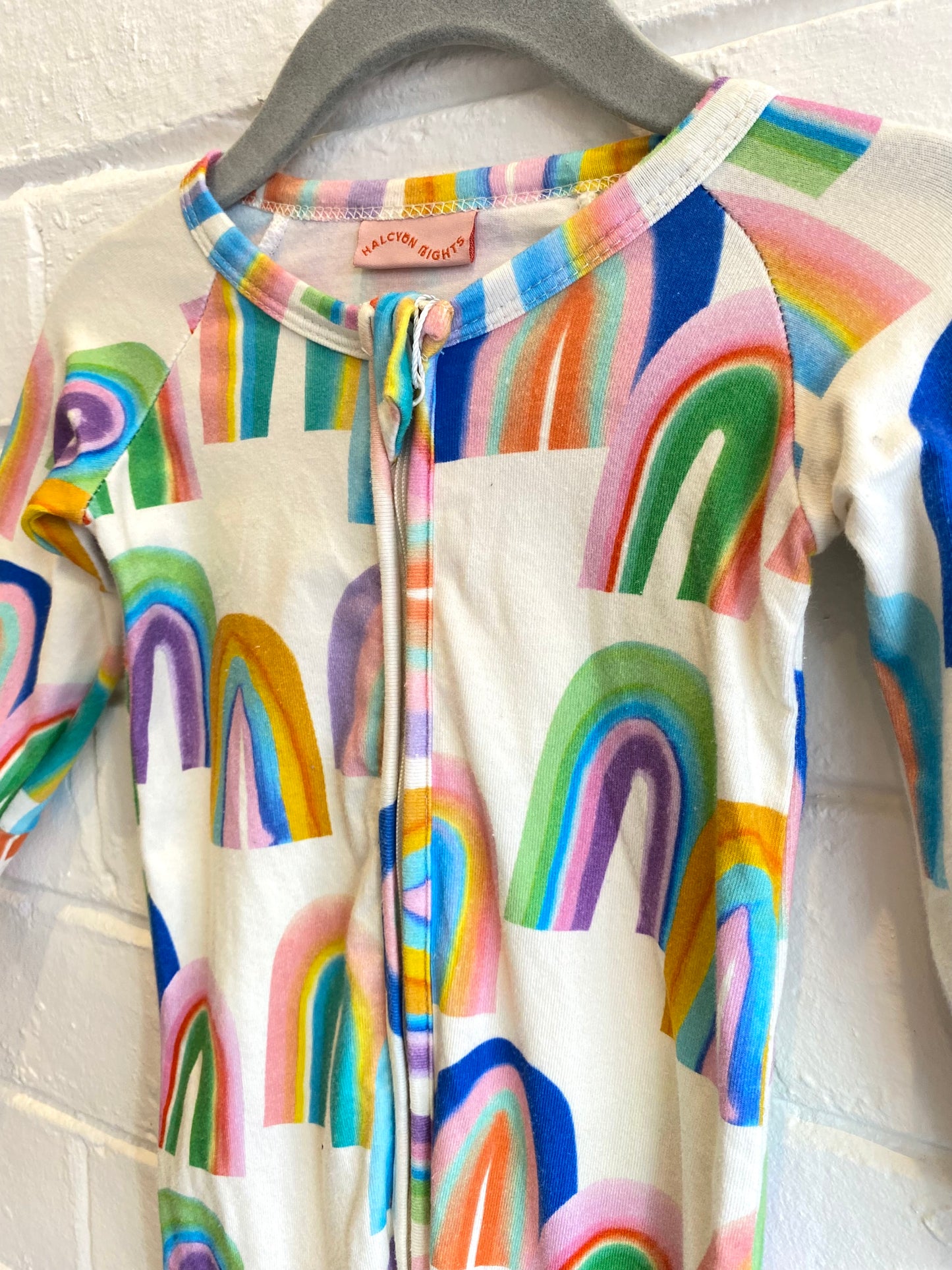 Halcyon Nights Raibow Sleepsuit - Size 0-3m
