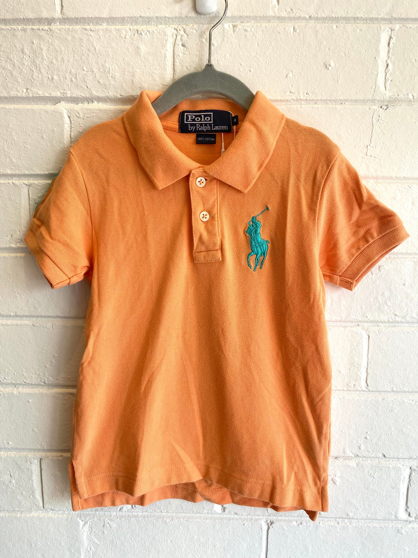 Ralph Lauren Orange Polo - Size 4