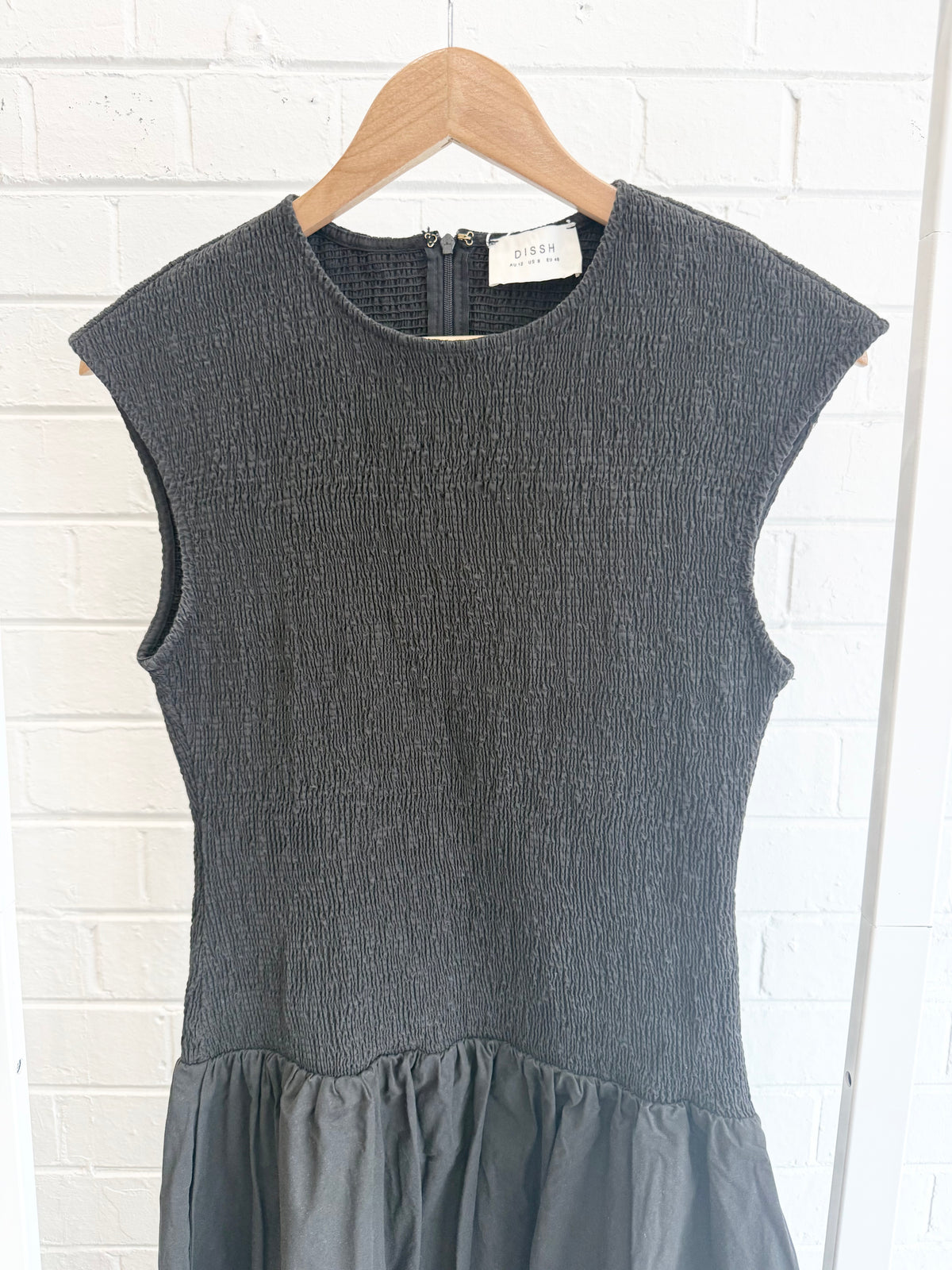 Dissh Rubi Midi Dress in Black - Size 12