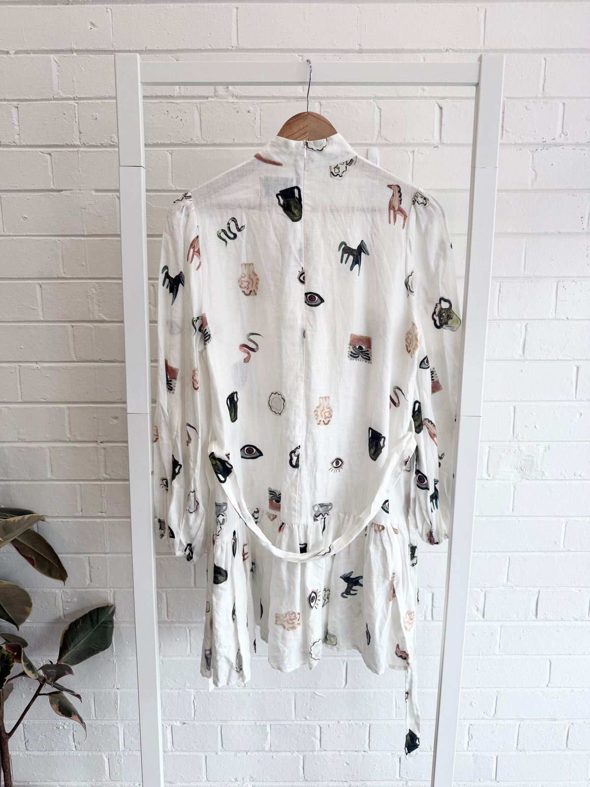 Alemais 'Hera' Mini Dress in White - Size 12