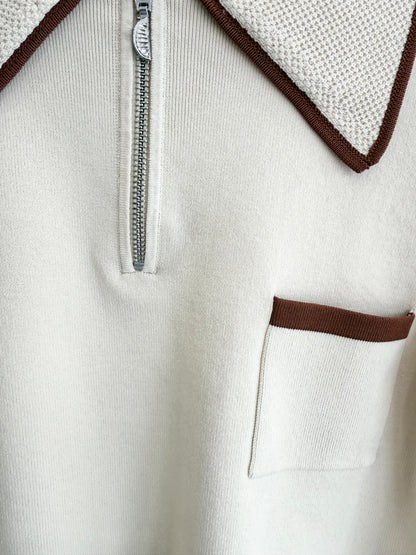 Alemais Sora Knit Polo Top - Size XL (12)