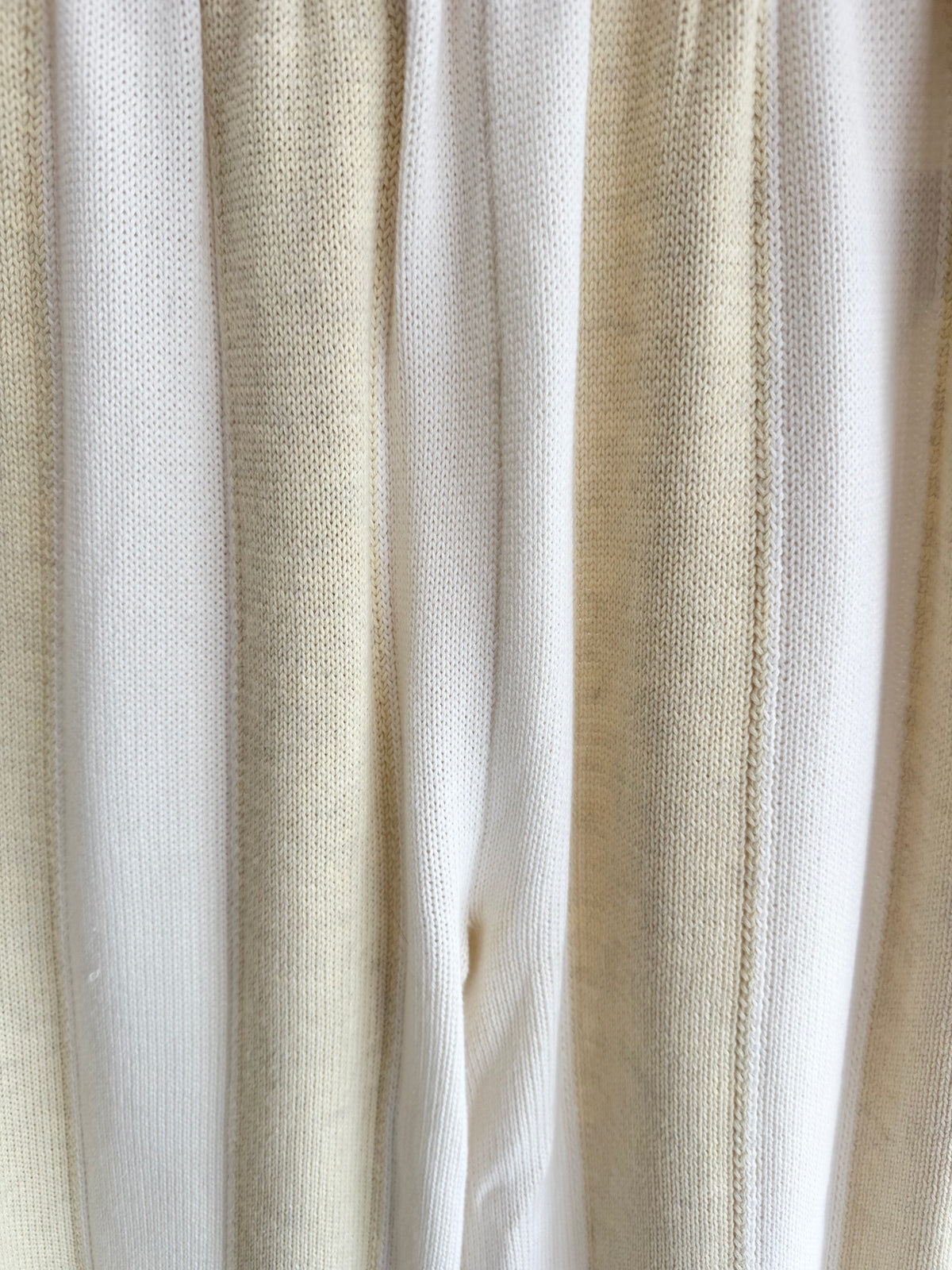 Holiday Shop Striped Knit Set in Yellow/Cream - Size M (12)