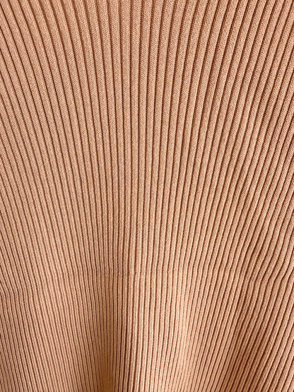 Zimmermann V-Neck Ribbed Tank in Tan - Size 3 (12)