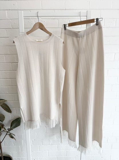 Dissh Fringe Tunic Top - Size L