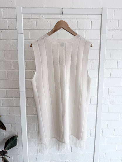 Dissh Fringe Tunic Top - Size L