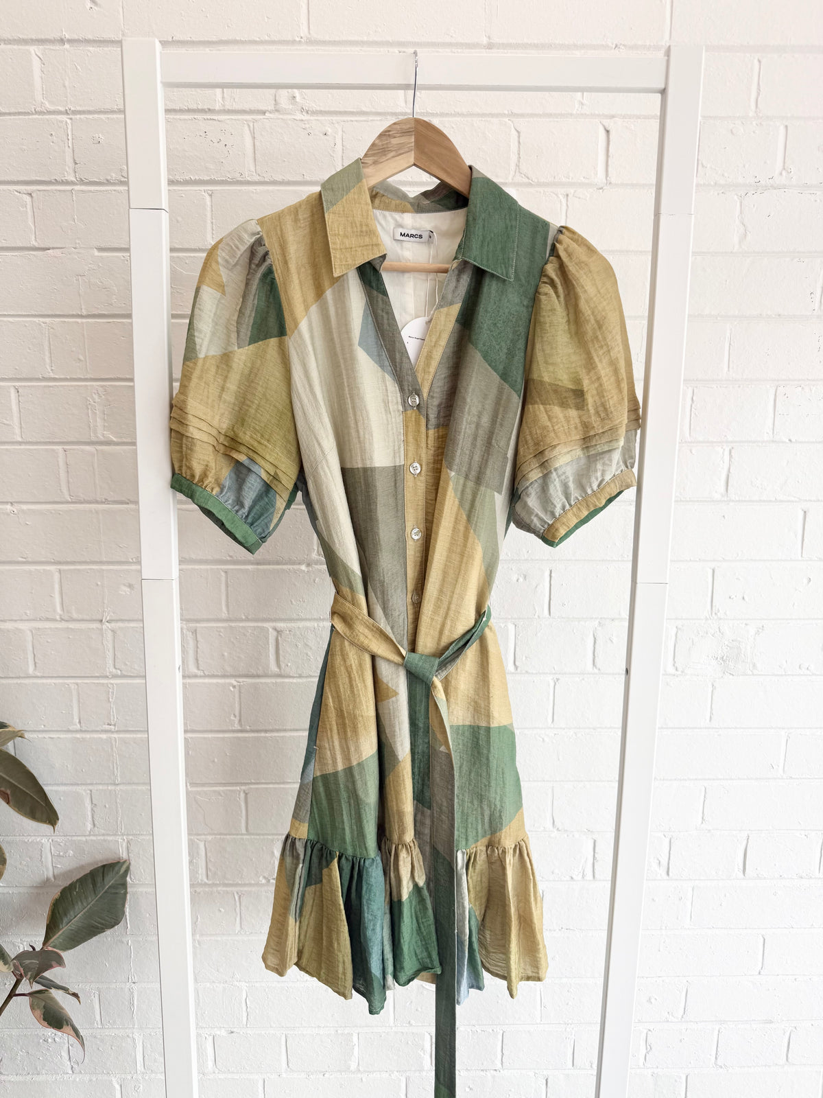 Marcs 'Angel Express' Mini Shirtdress in Green - Size 8
