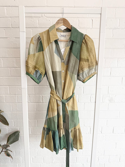 Marcs 'Angel Express' Mini Shirtdress in Green - Size 8