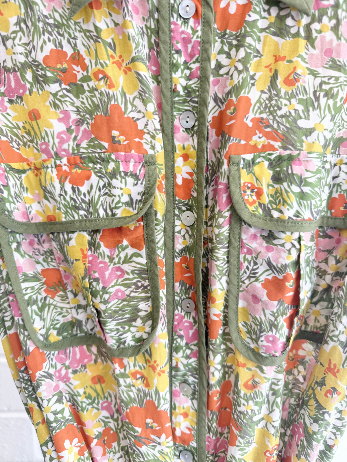 Alemais Sleeveless Shirtdress in Floral Print - Size 8-10