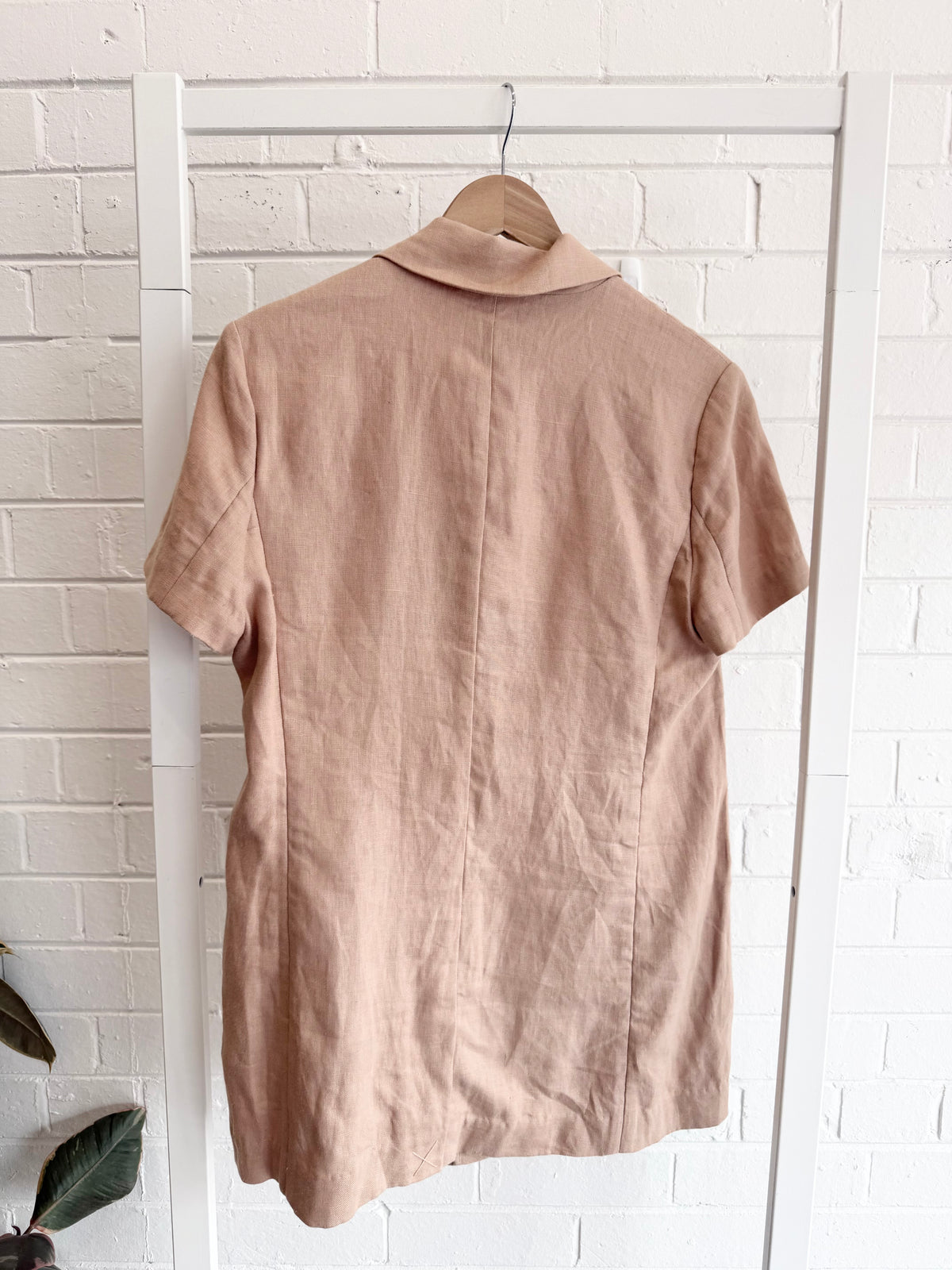 Shona Joy Savannah Short Sleeve Blazer in Desert Rose - Size 10