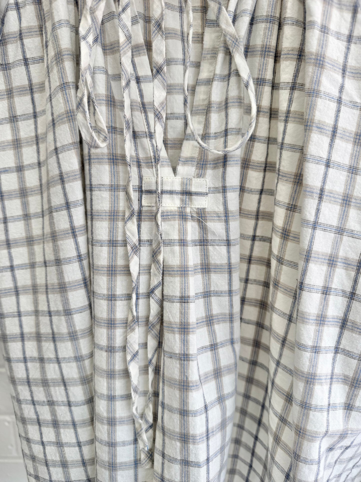 Lee Mathews Plaid Blouse - Size 2 (12)