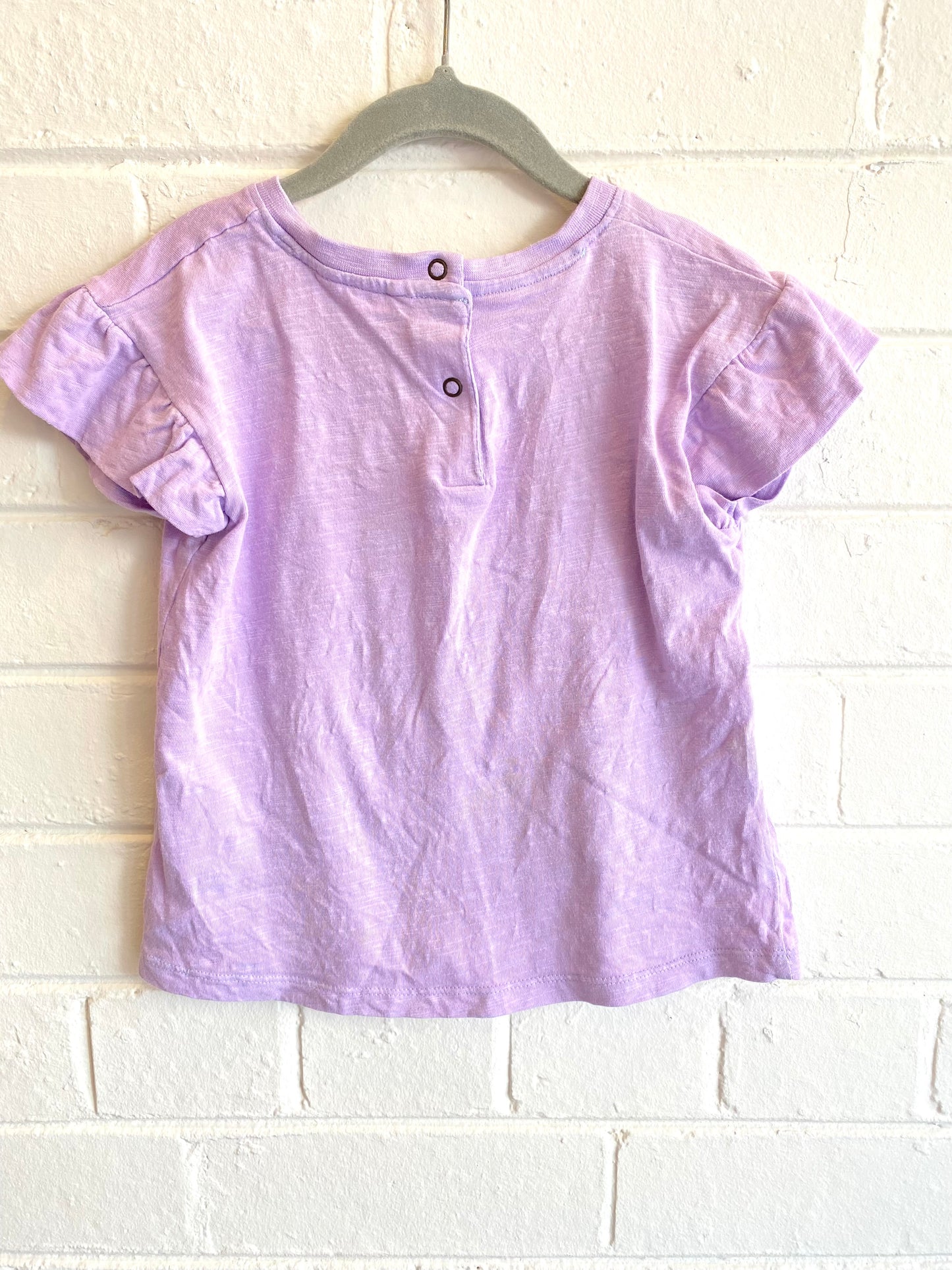 Jack & Milly Ladybug Tee in Purple - Size 5