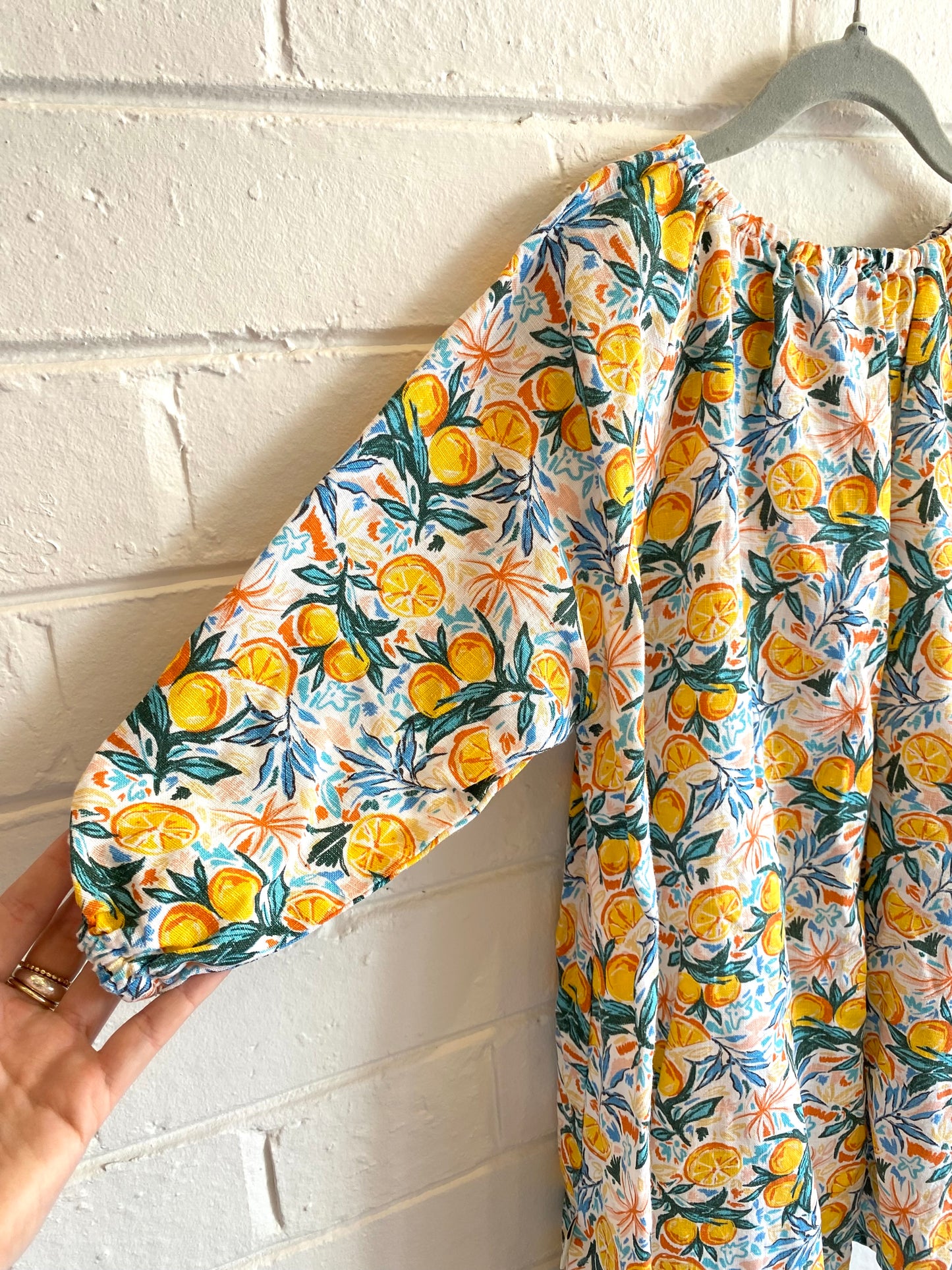 Goldie & Ace Line Dress in Citrus Print - Size 5