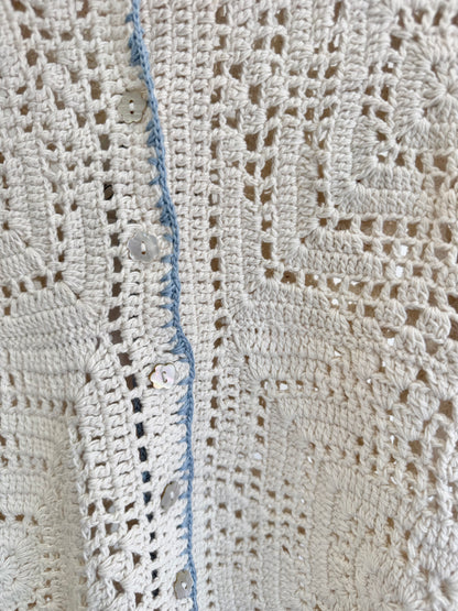 Say The Label Handmade Crochet Shirt - Size XS/S (8-10)