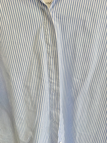 Husk Stripe Shirt in Blue/White - Size 14