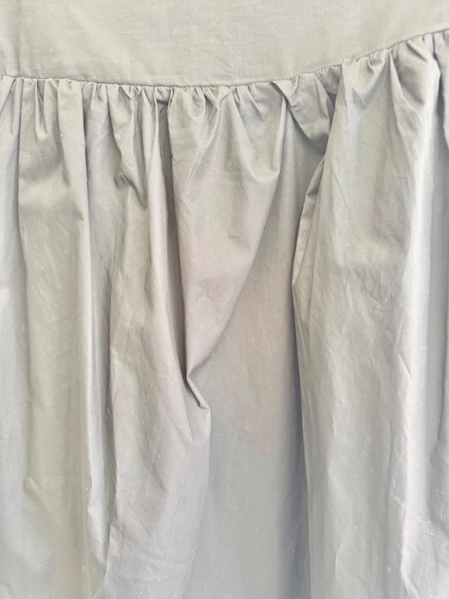 Nude Lucy Gathered Midi Skirt in Black - Size XS (8)