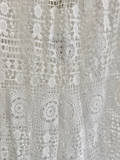 Peach & Parla Crochet Pants in Ivory - Size Small (10)