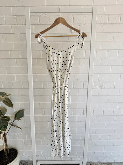 Zimmermann Belted Polka Dot Midi Dress - Size 0
