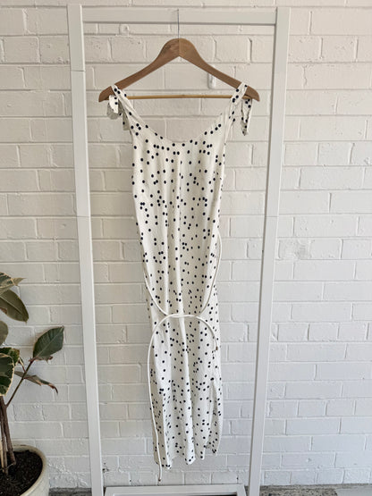 Zimmermann Belted Polka Dot Midi Dress - Size 0