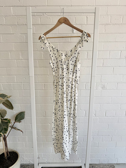 Zimmermann Belted Polka Dot Midi Dress - Size 0