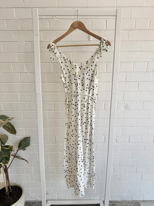 Zimmermann Belted Polka Dot Midi Dress - Size 0