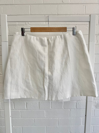 BNWT Aje Velma Mini Skirt – Ivory - Size 14