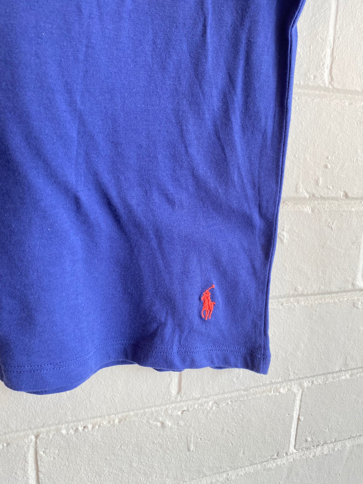 Polo Ralph Lauren Navy Tee - Size M (10-12)