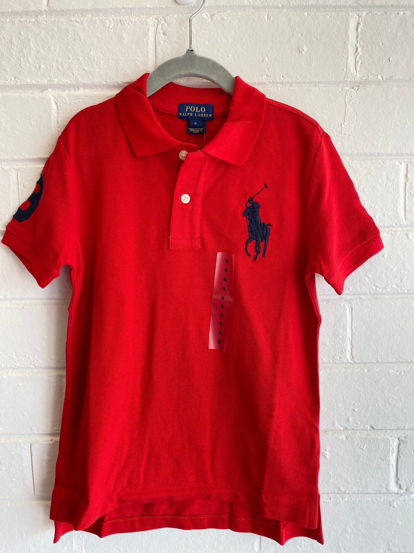 Polo Ralph Lauren Polo Top in Red - Size 6
